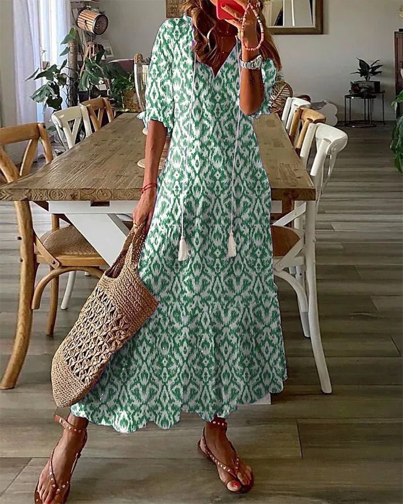 Summer | Effortless Boho Flattering Dress
