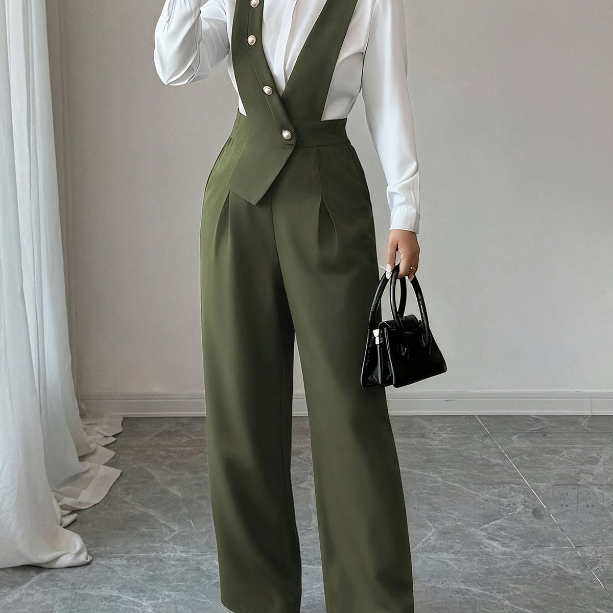 Coralie | Tailored Wide-Leg Jumpsuit