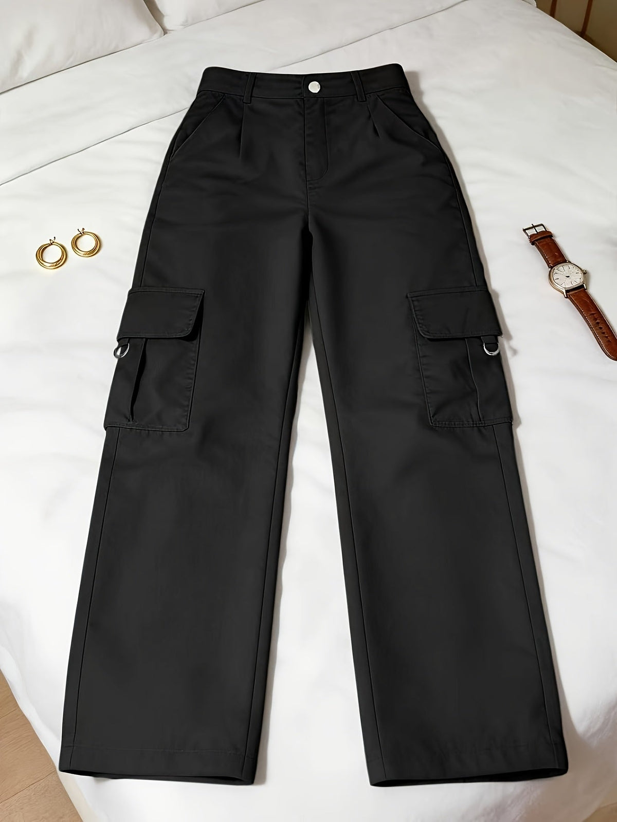 Bonnie | High-Waisted Wide-Leg Cargo Pants