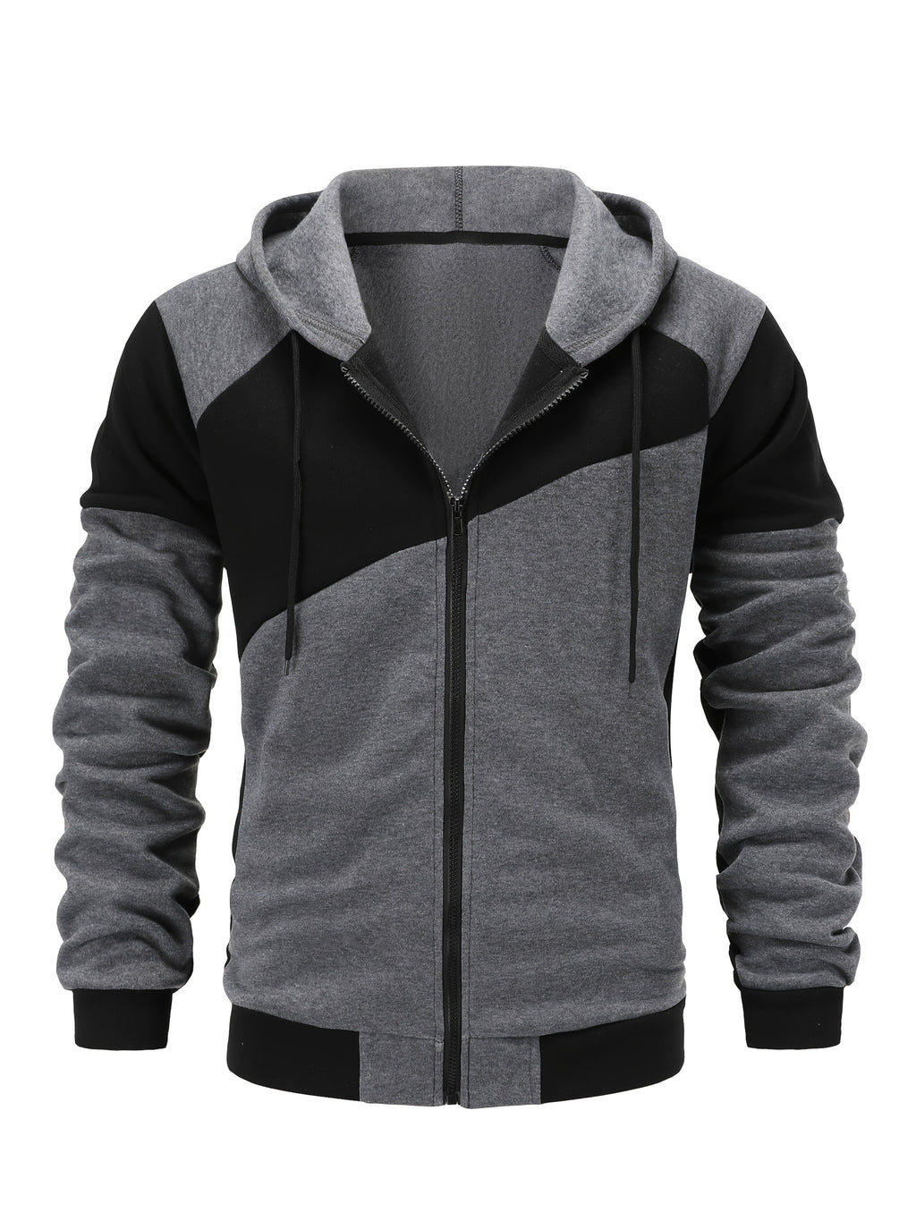 Bryce | Color Block Zip-Up Hooded Jacket