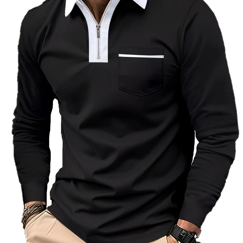 Curtis | Refined Zip-Collar Polo Shirt