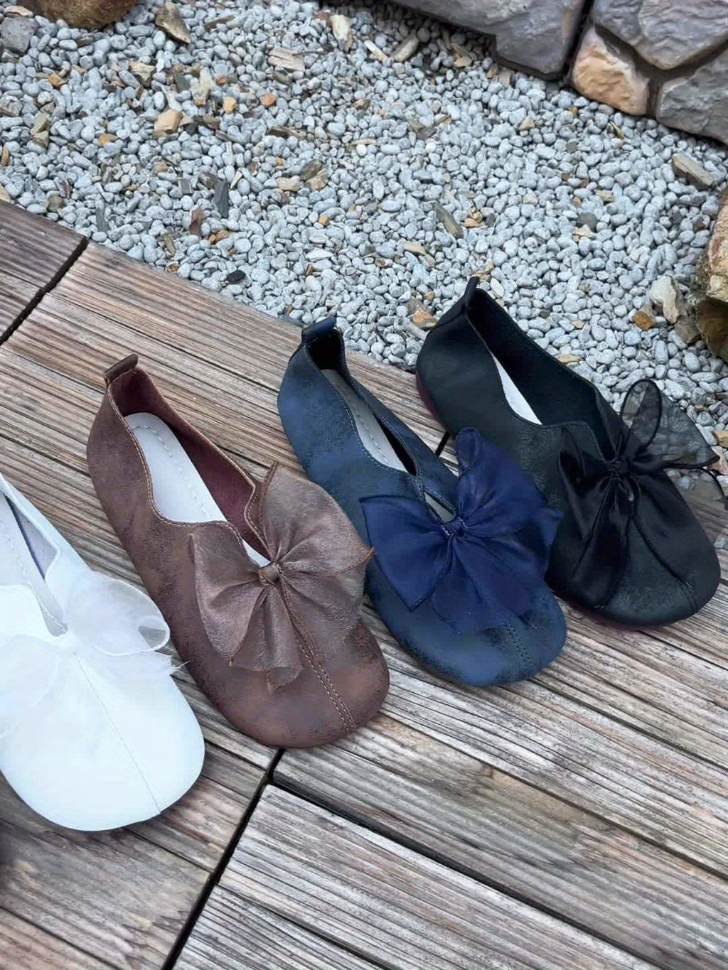 Cecilia | Bow-Accent Slip-On Flats