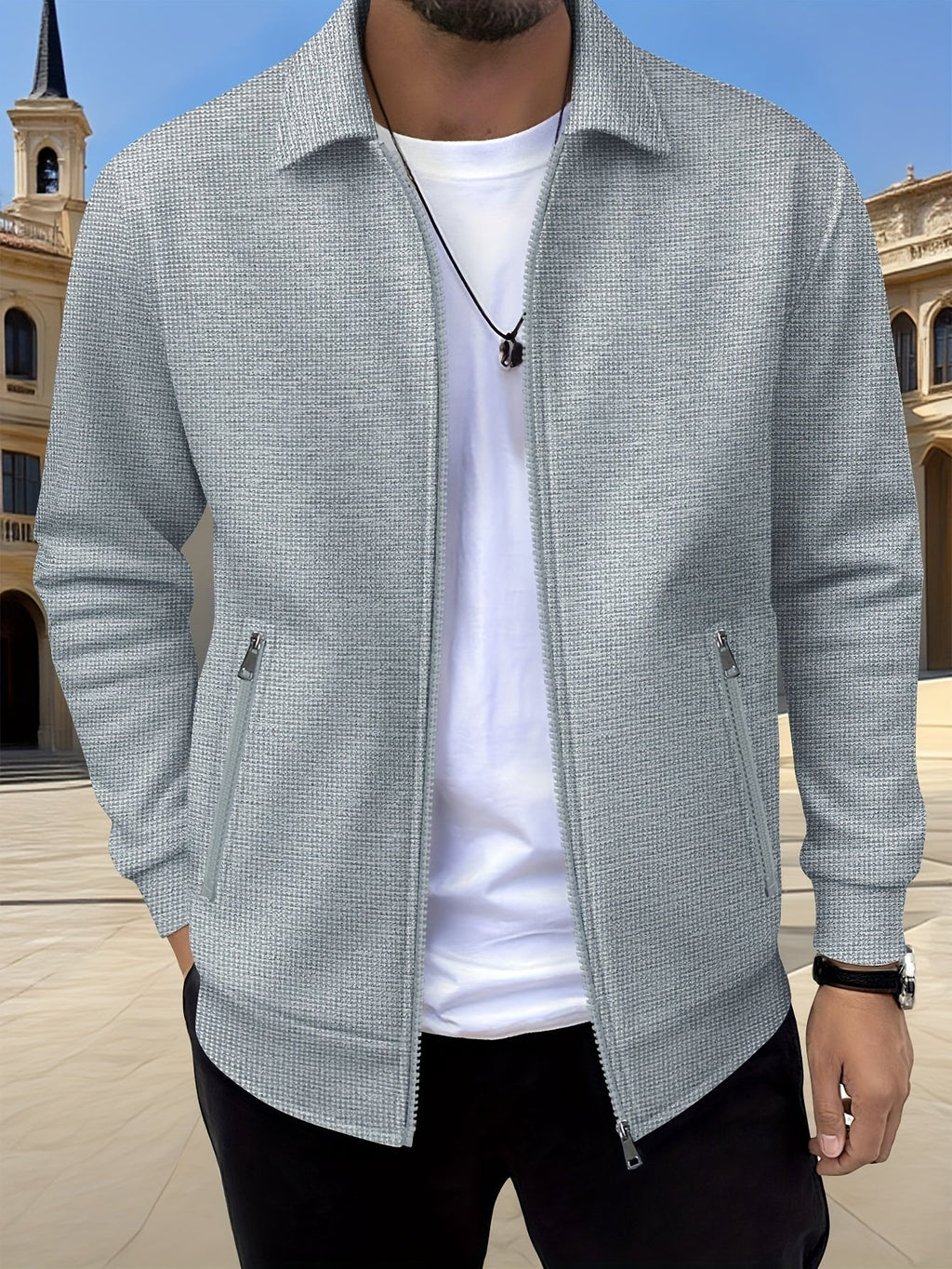Cameron | Textured Zip Jacket
