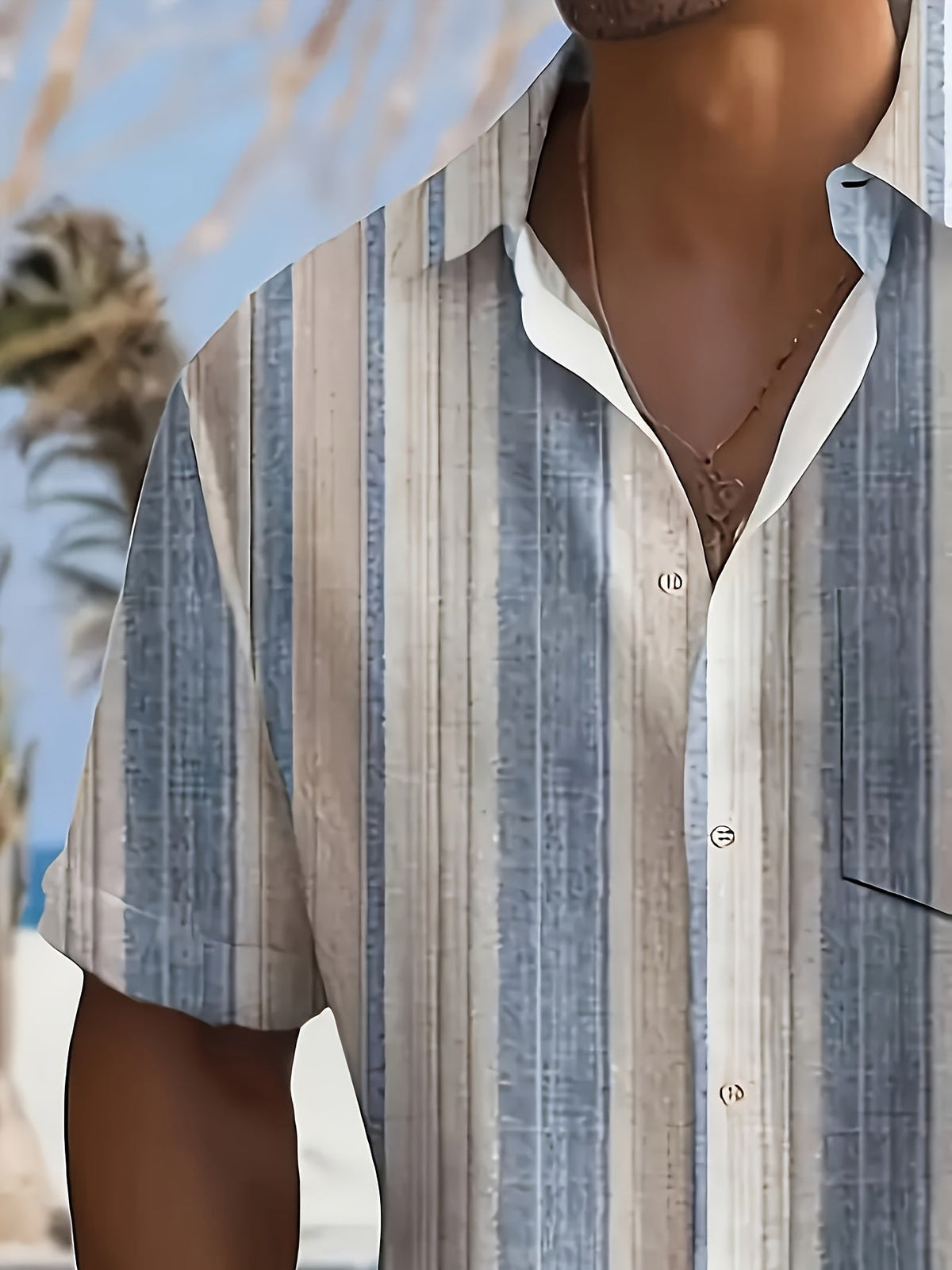 Gregory | Relaxed Striped Short Sleeve Shirt