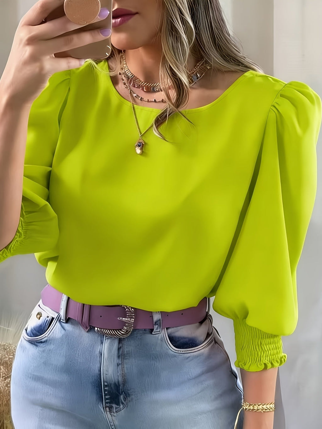 Ellen | Puff-Sleeve Blouse