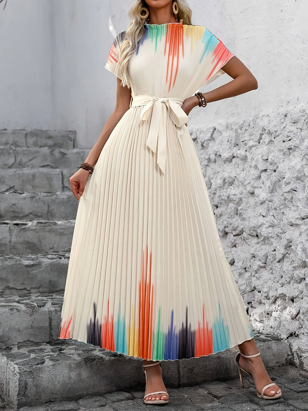 Colette | Flowing Pleated Maxi Dress
