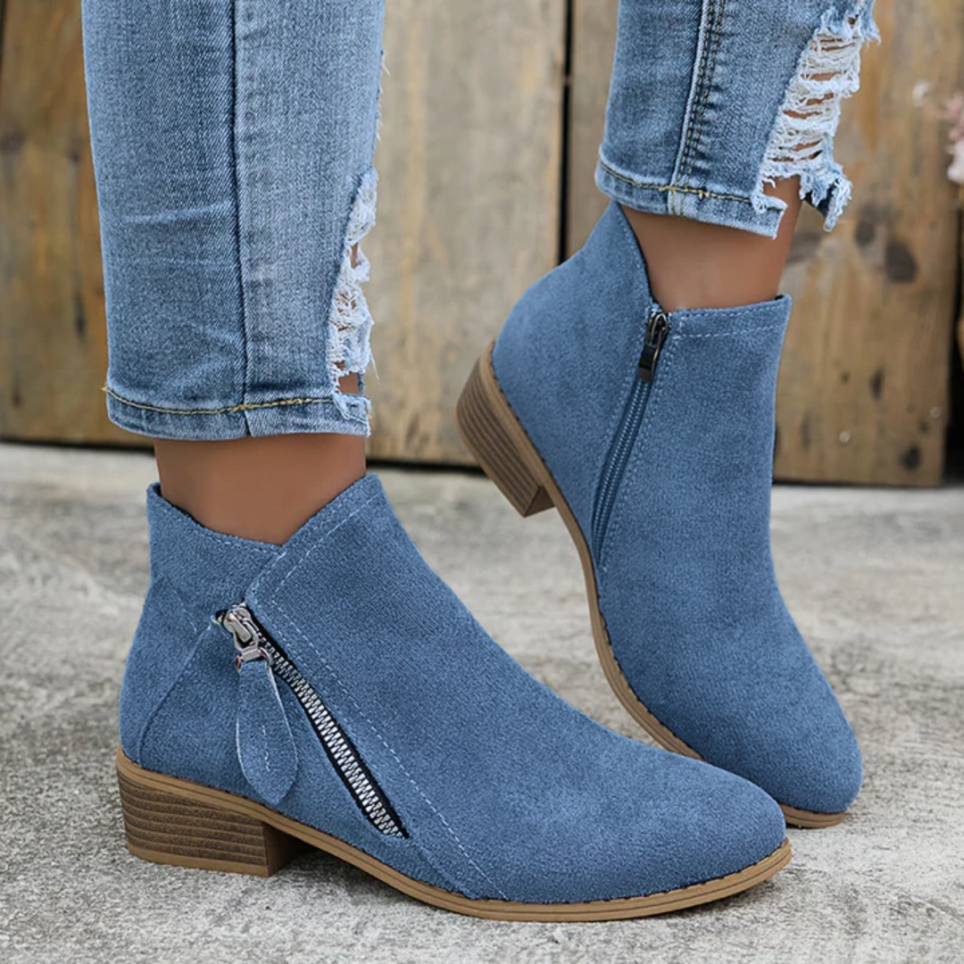 Joanna | Elegant Comfortable Zipper Shoes