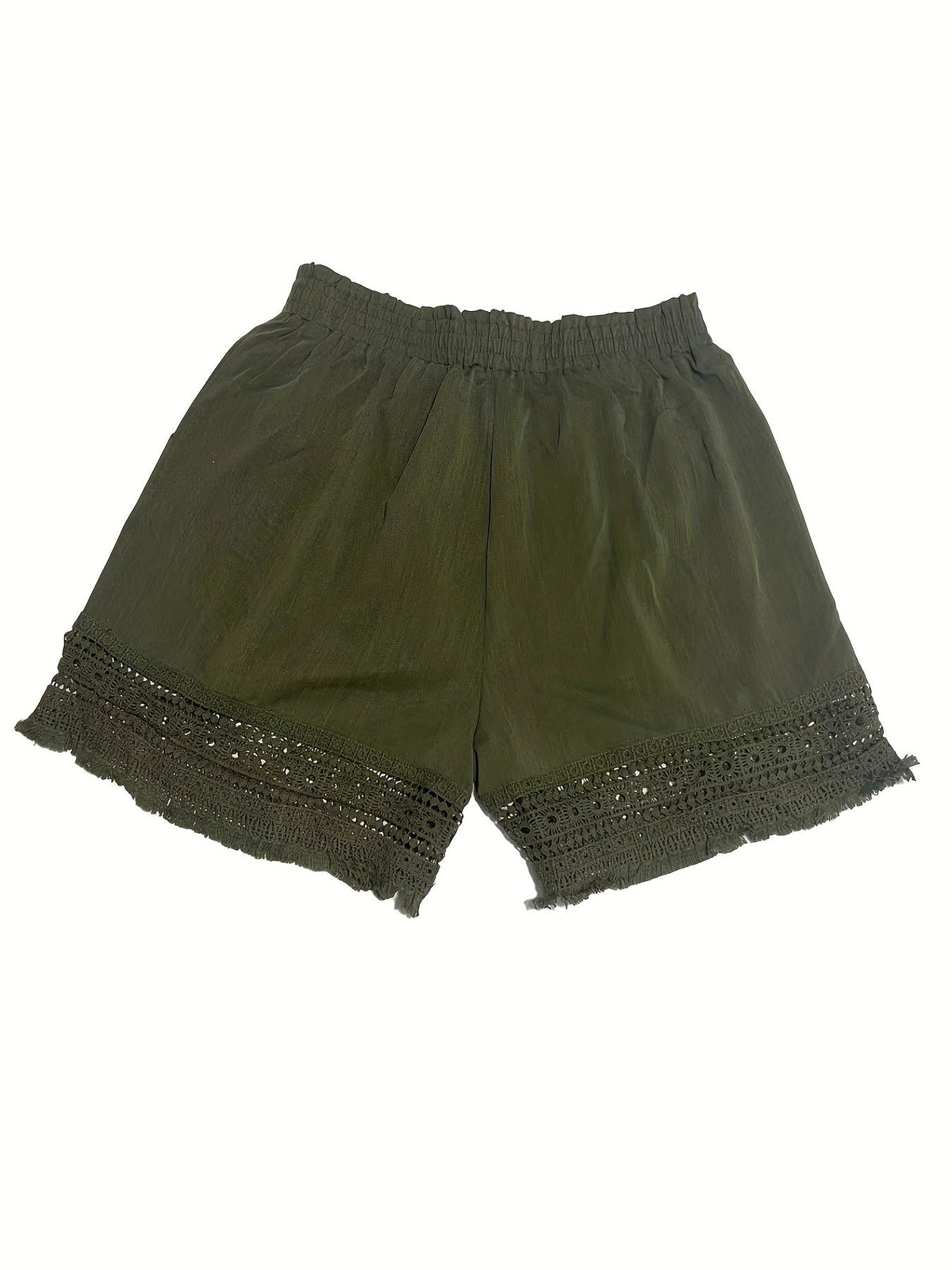 Rosemary | Lace-Trim Paper Bag Shorts