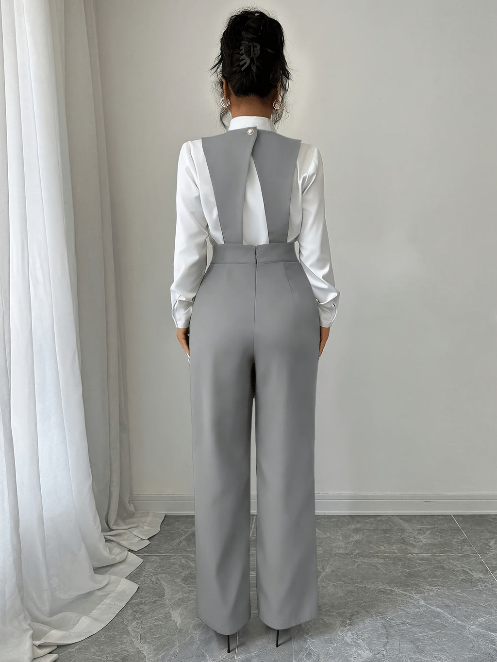 Coralie | Tailored Wide-Leg Jumpsuit