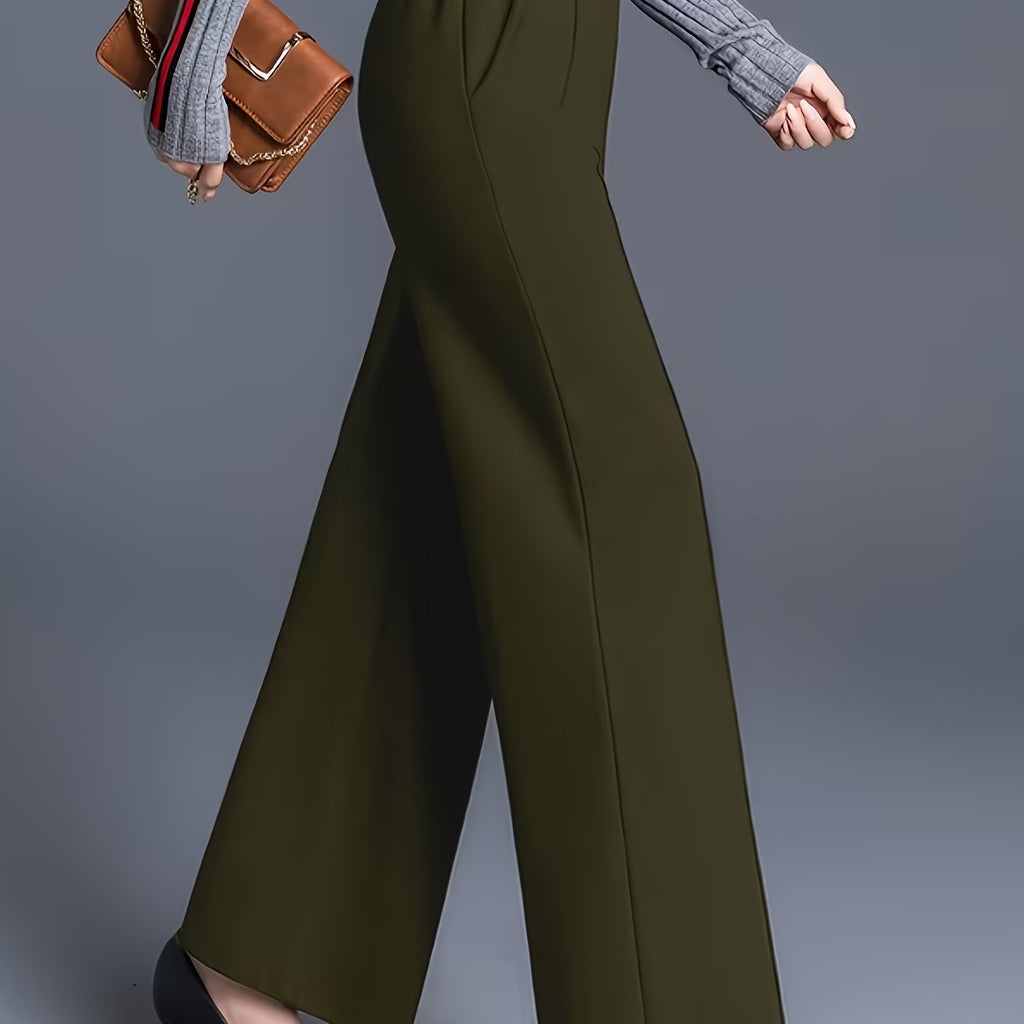 Odette | High-Waisted Wide-Leg Trousers