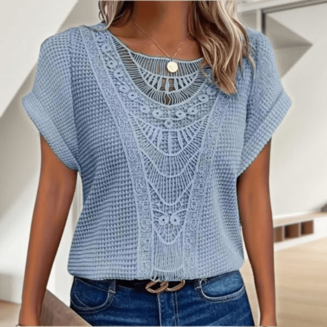 Judith | Vintage Lace Detail Top