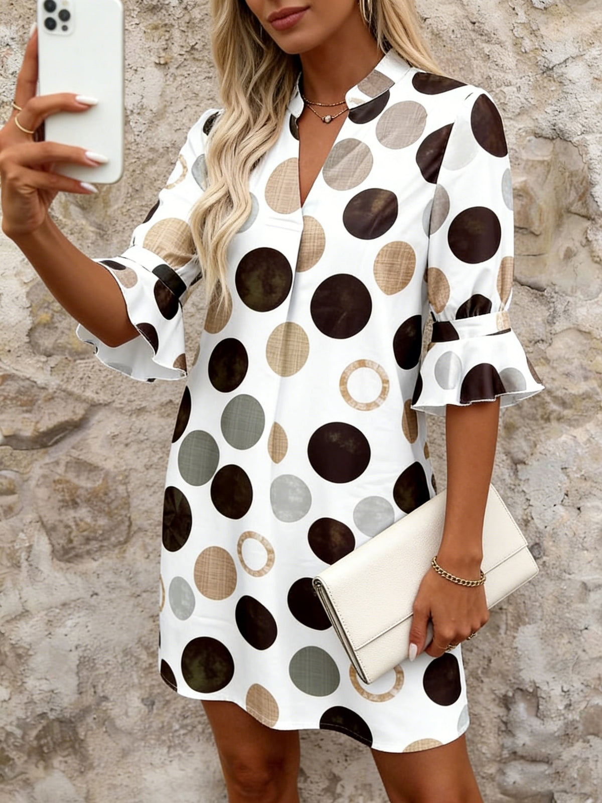 Adele | Playful Polka Dot Mini Dress