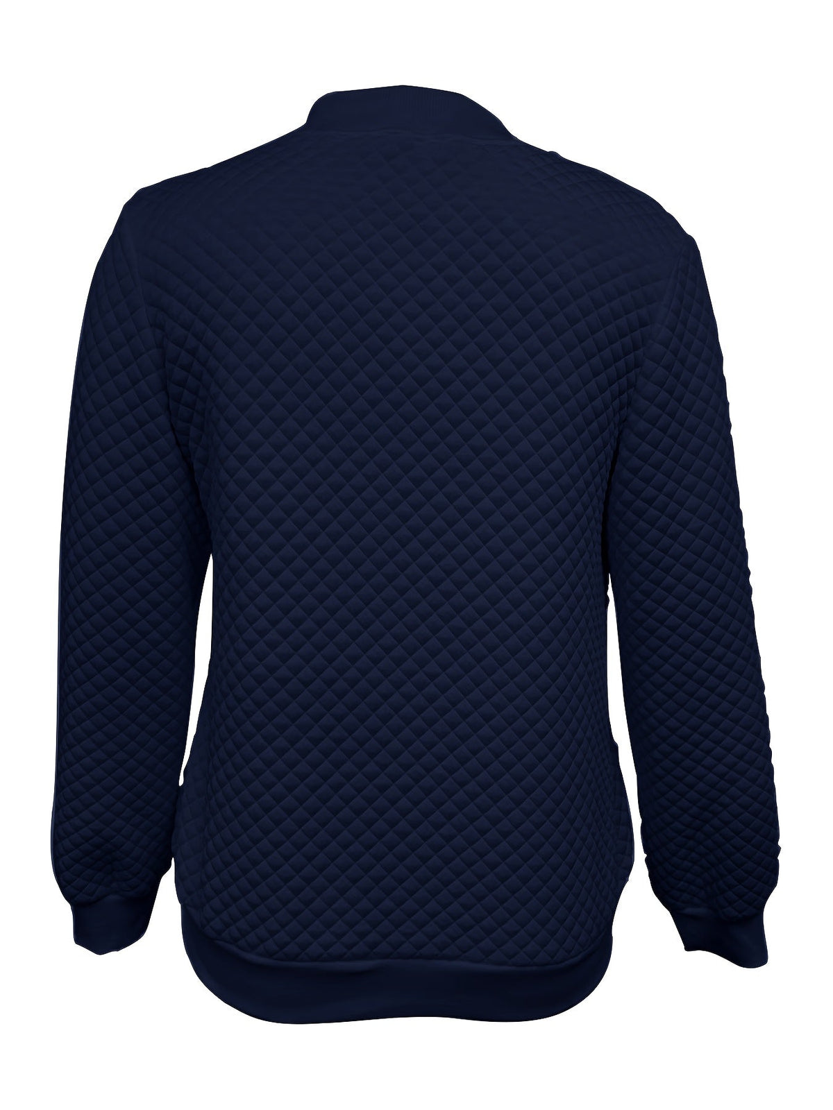 Carolyn | Quilted-Texture Baseball Jacket