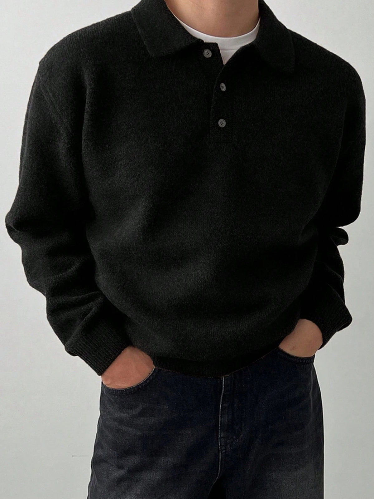 Landon | Refined Polo Collar Sweater