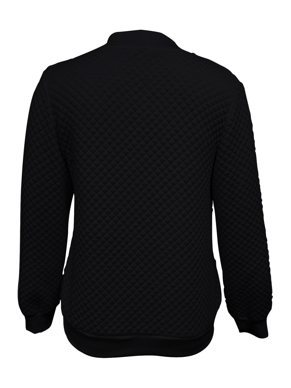 Carolyn | Quilted-Texture Baseball Jacket