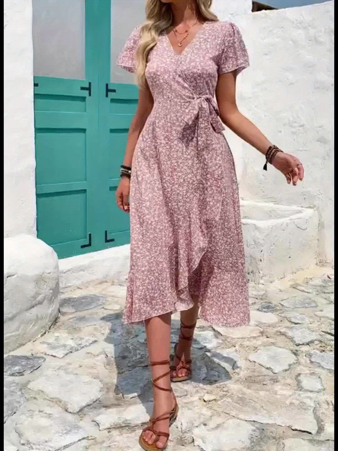 Bianca | Flowing Wrap Maxi Dress