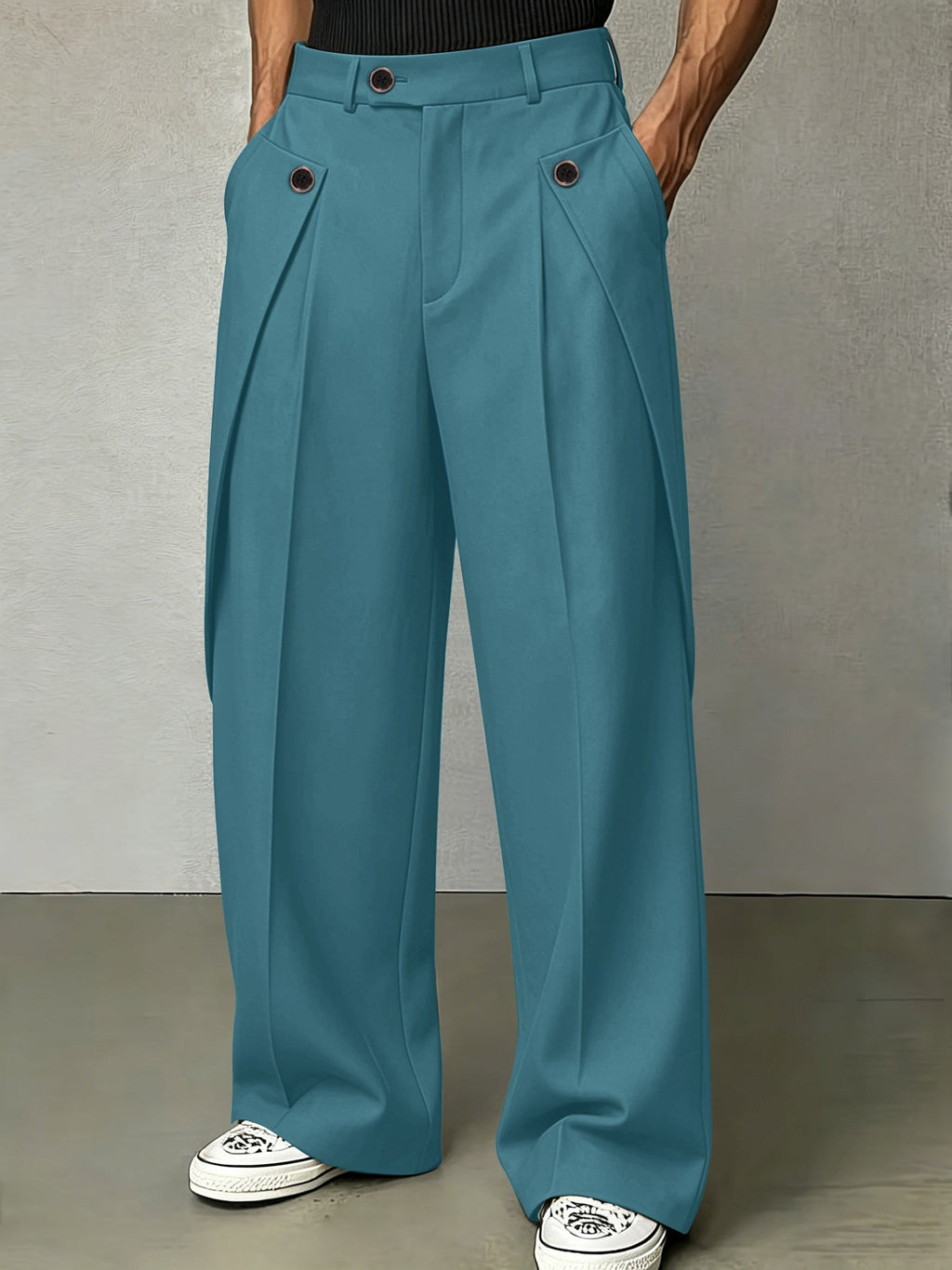Hudson | Pleated Wide-Leg Trousers