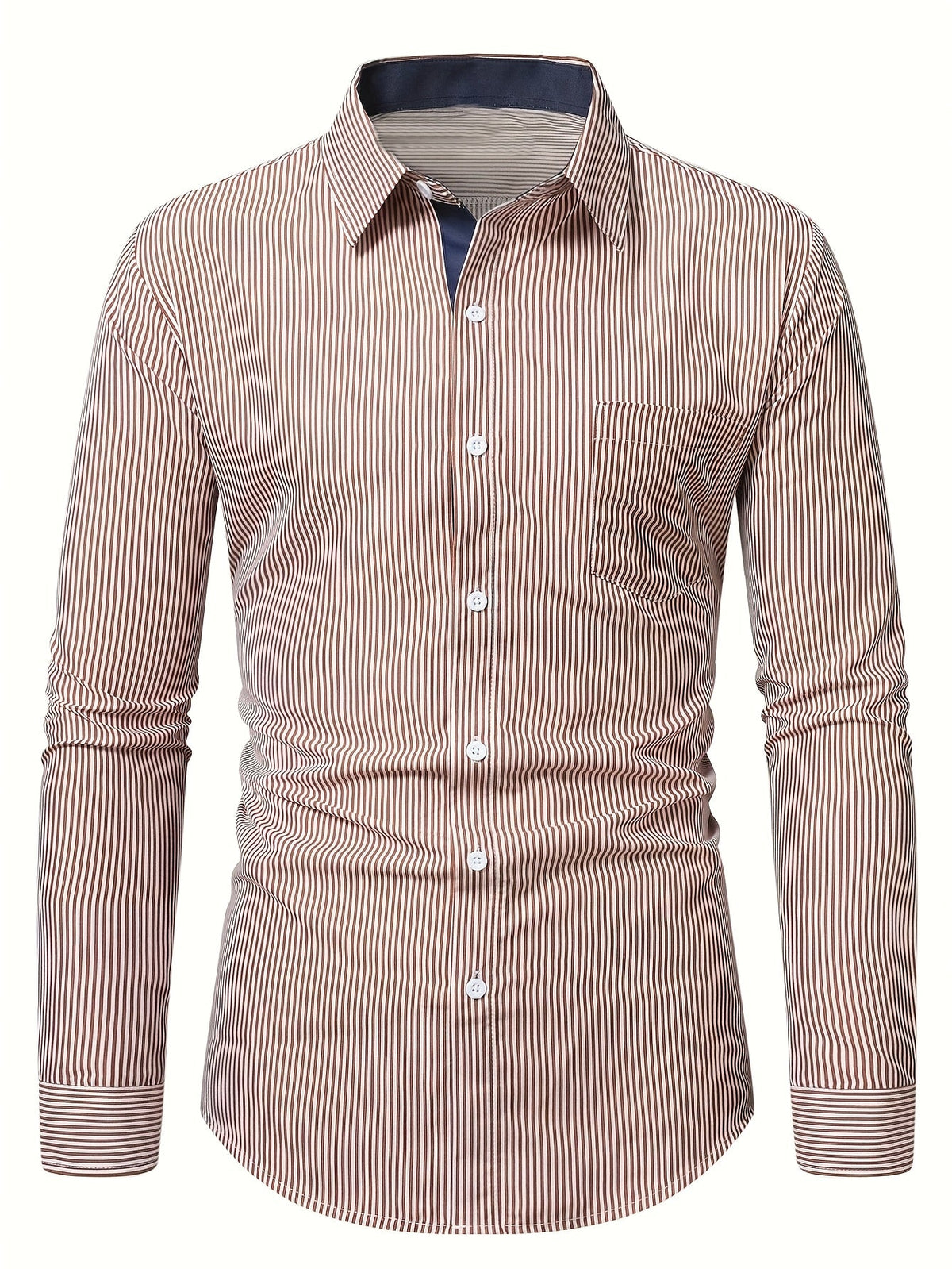 Desmond | Refined Striped Long Sleeve Shirt