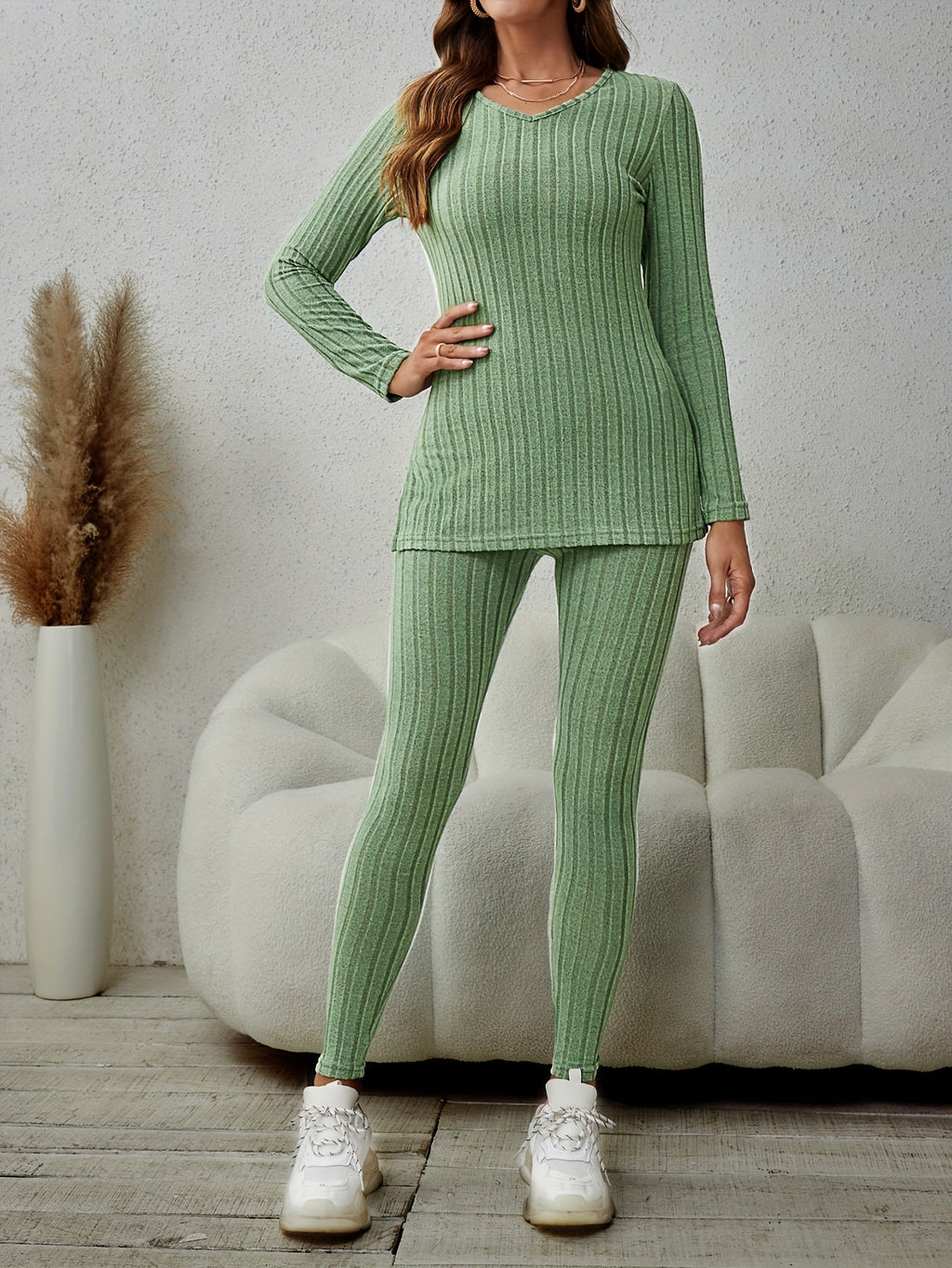 Delphina | Relaxed Ribbed Two-Piece Set
