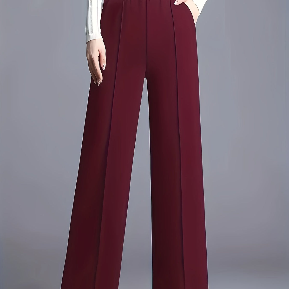 Odette | High-Waisted Wide-Leg Trousers