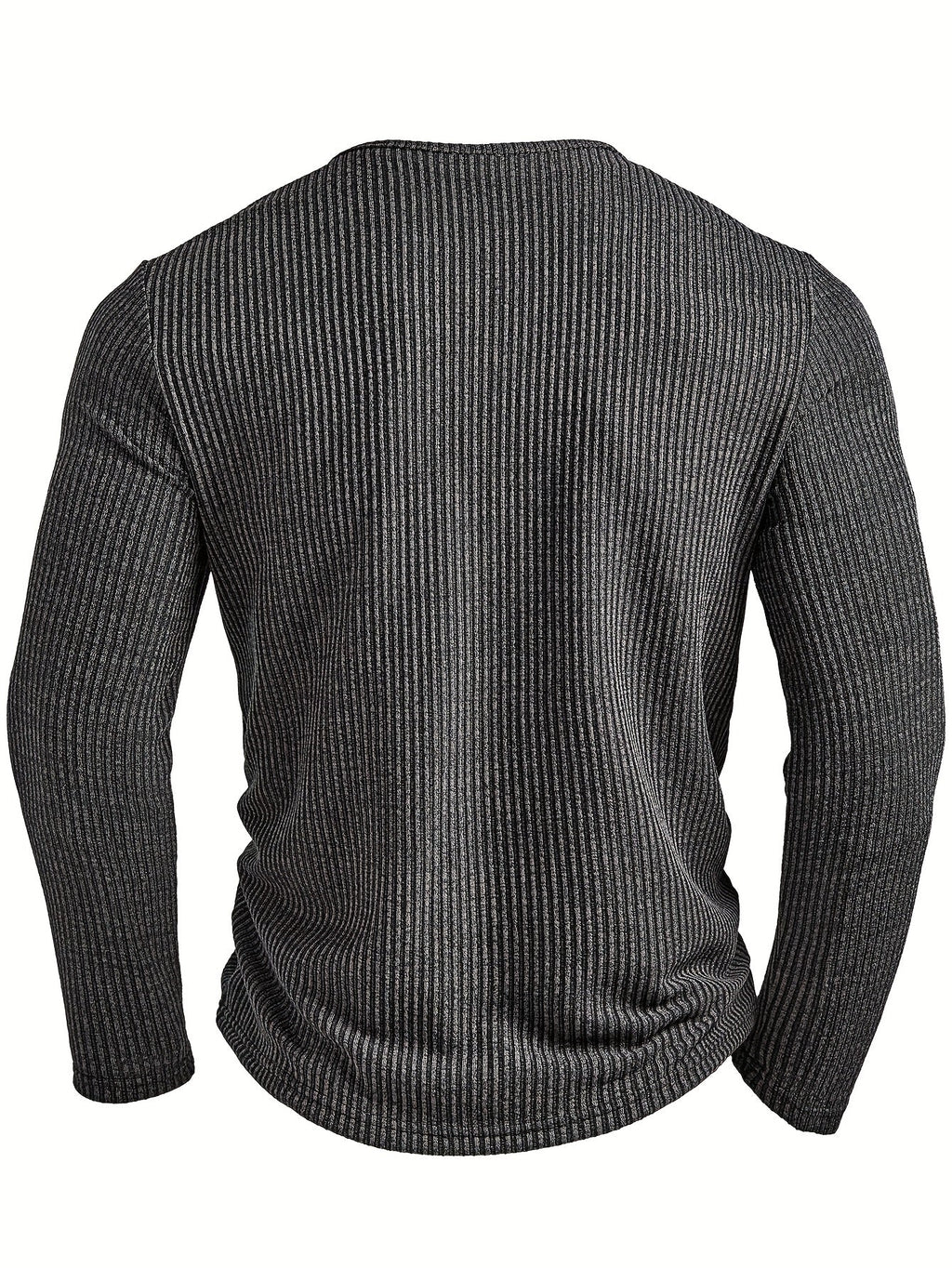 Griffin | Textured Ribbed Henley Shirt
