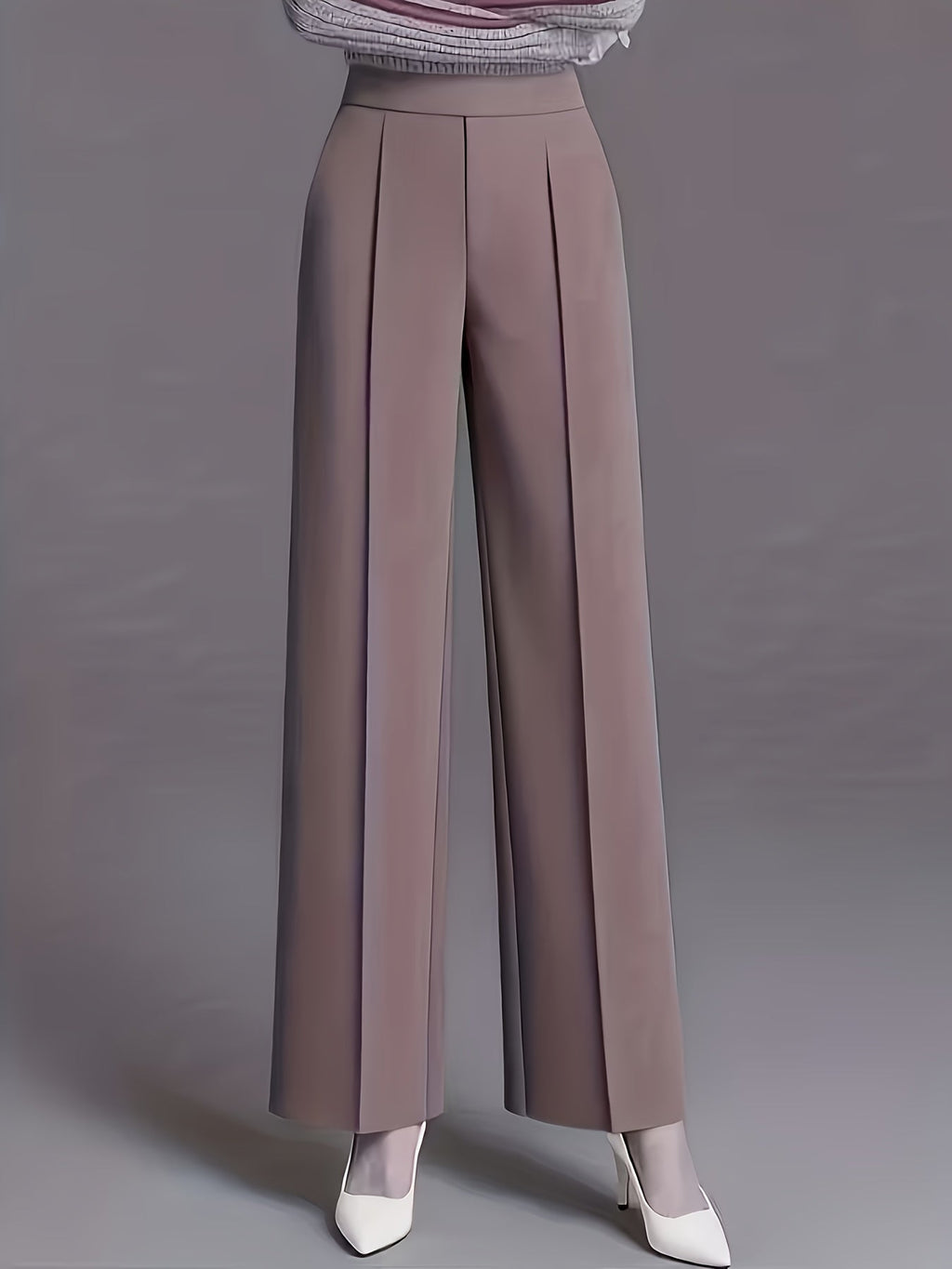 Odette | High-Waisted Wide-Leg Trousers