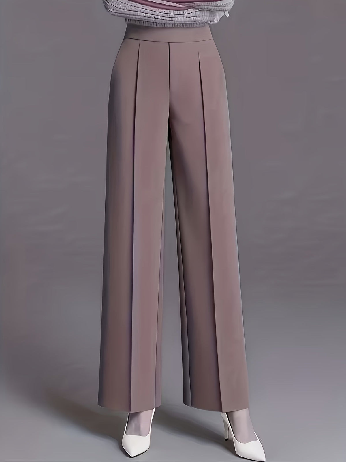 Odette | High-Waisted Wide-Leg Trousers