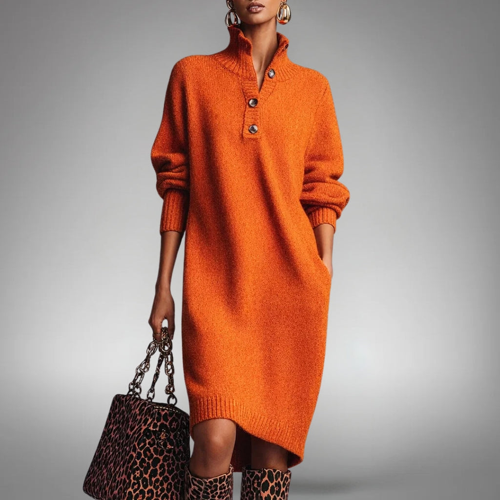 Arabella | Sophisticated High Neck Dress