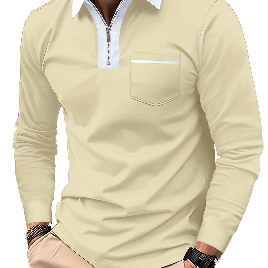 Curtis | Refined Zip-Collar Polo Shirt
