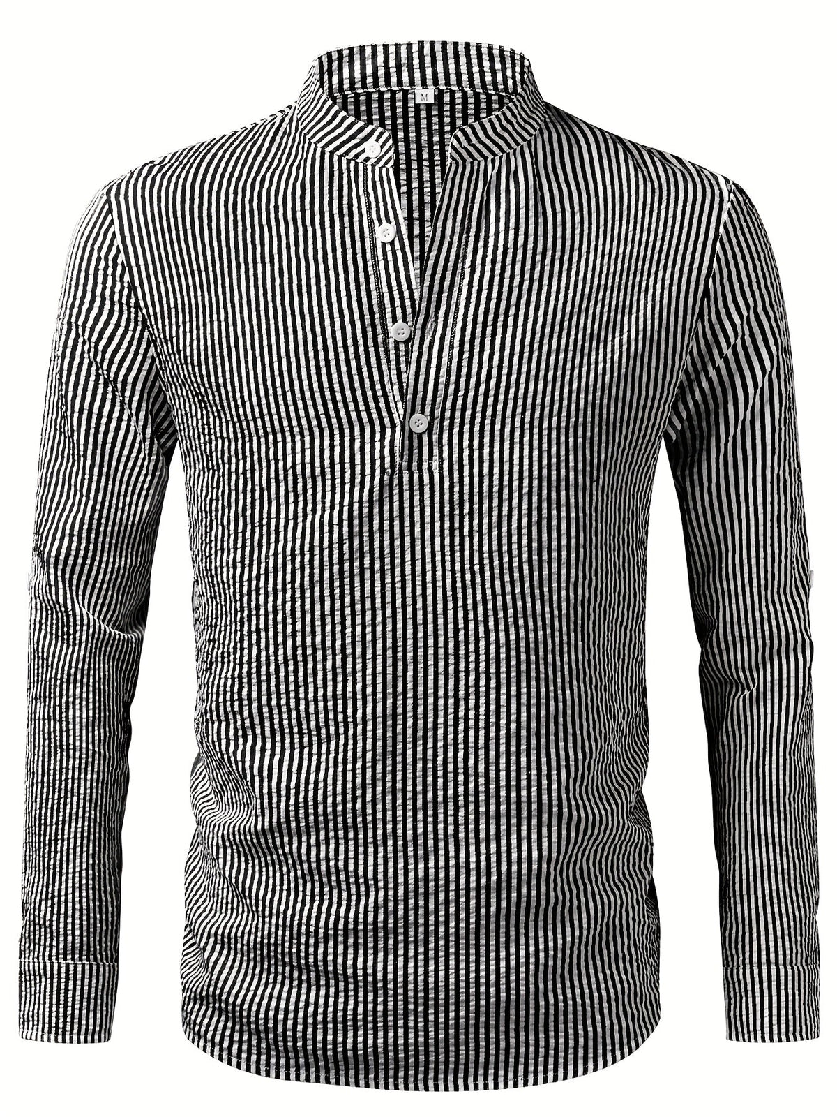 Nathaniel | Coastal Striped Henley Shirt