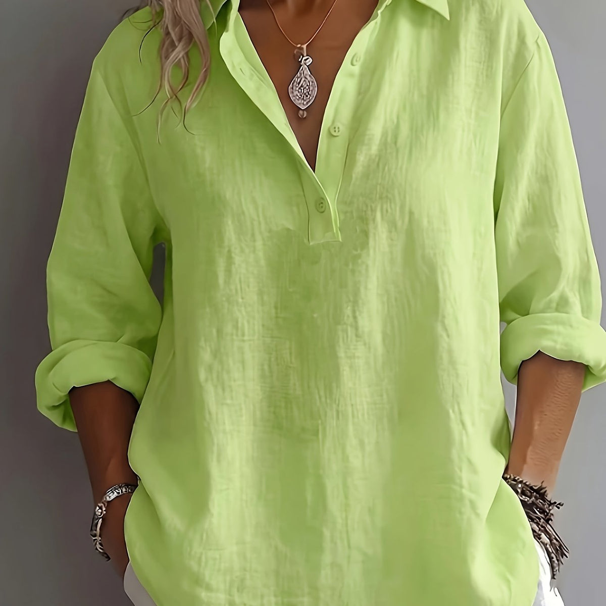 Freya | Relaxed Collared Blouse
