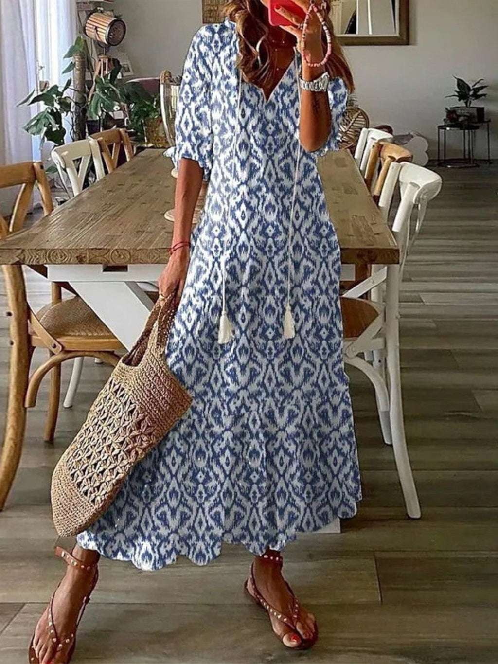 Avery | Boho V-Neck Summer Dress