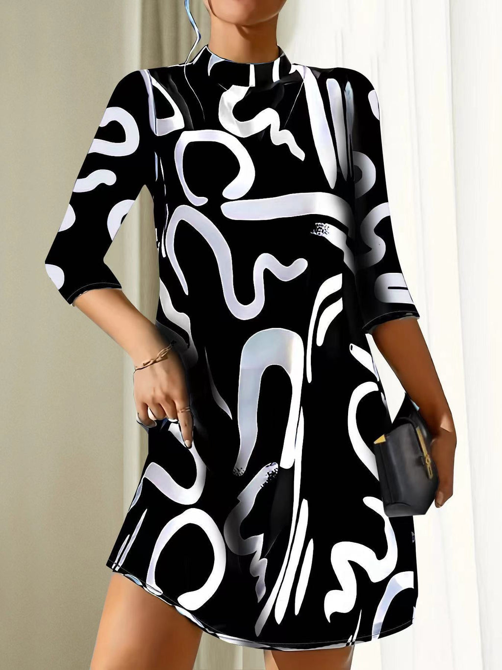 Jessica | Elegant Round Neck Dress