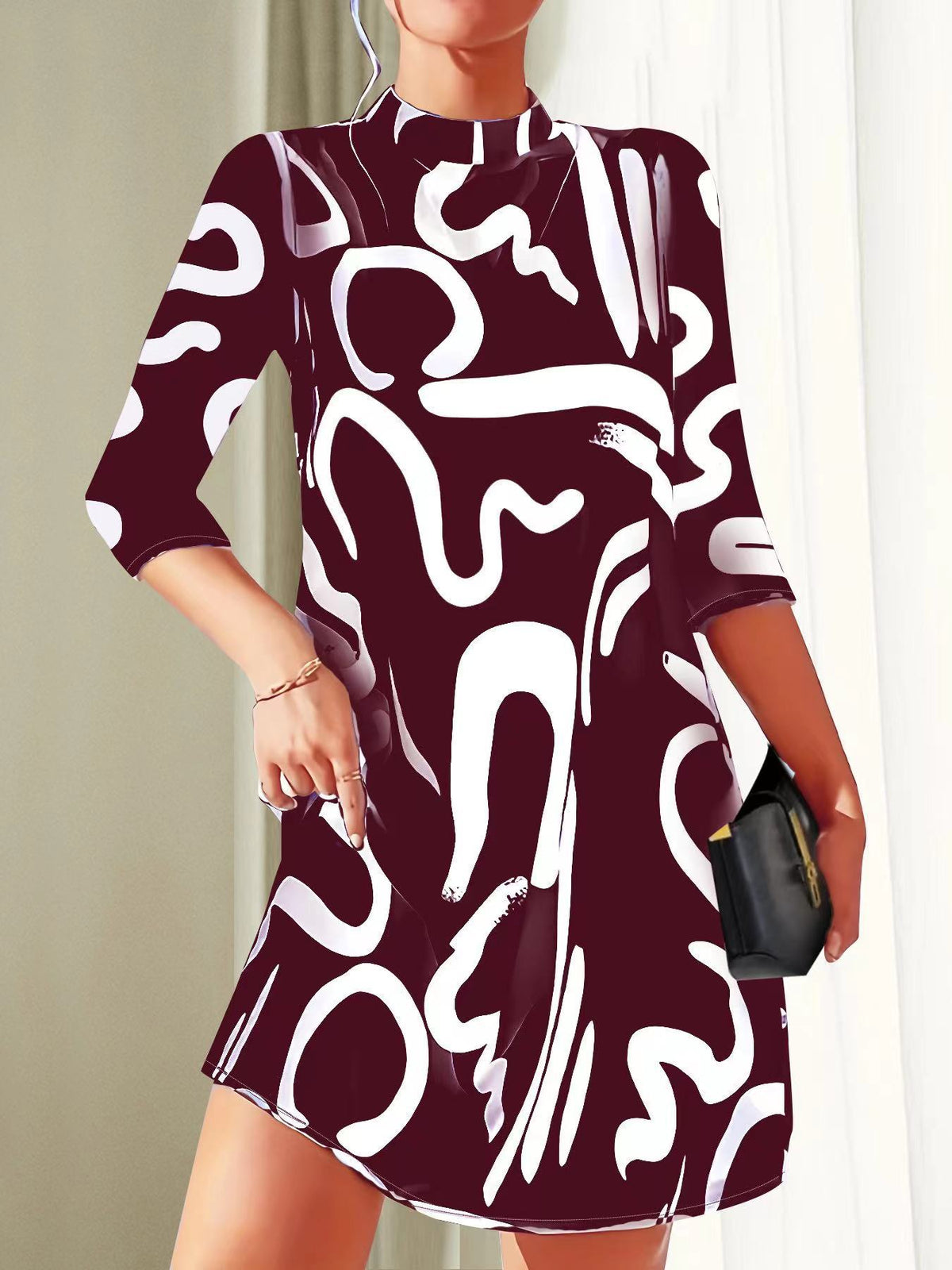 Jessica | Elegant Round Neck Dress