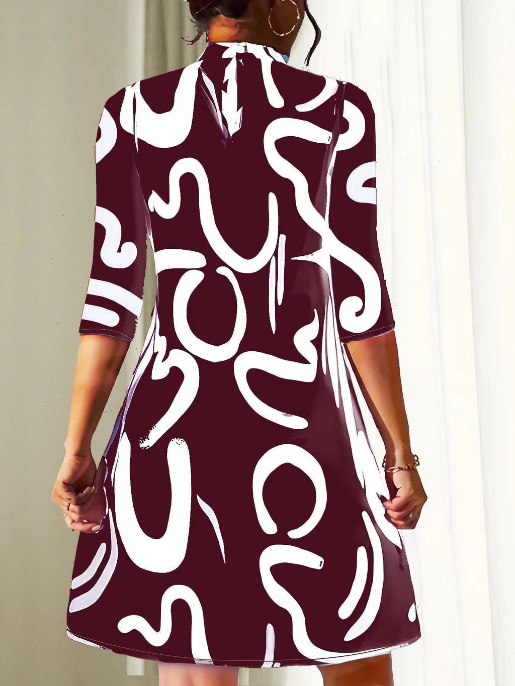 Jessica | Elegant Round Neck Dress