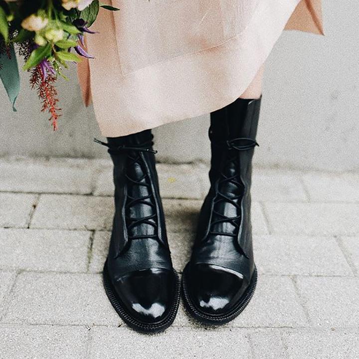 Sophia | Elegant Lace-Up Ankle Boots