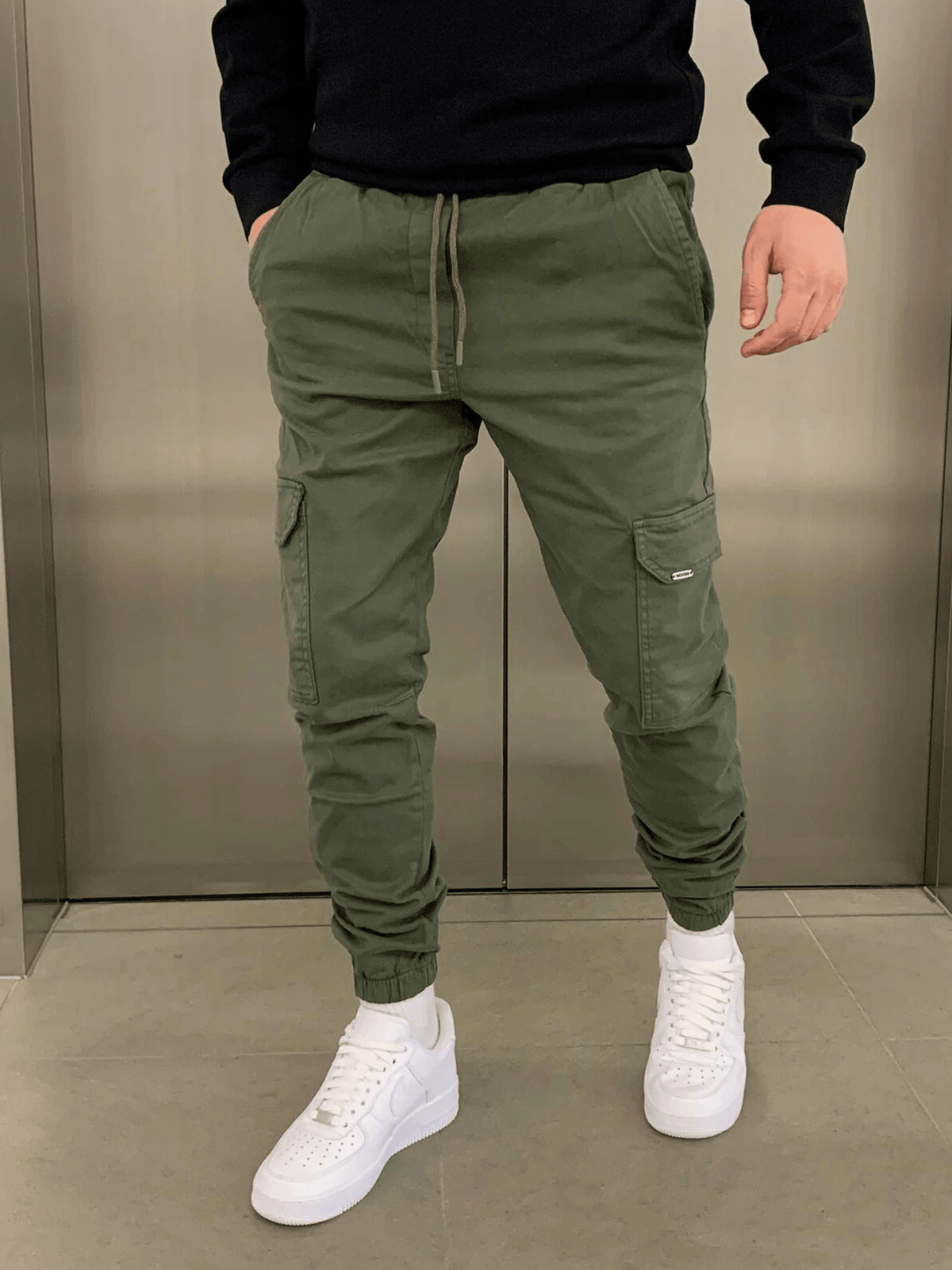 Marcus | Sleek Tie-Waist Cargo Pants