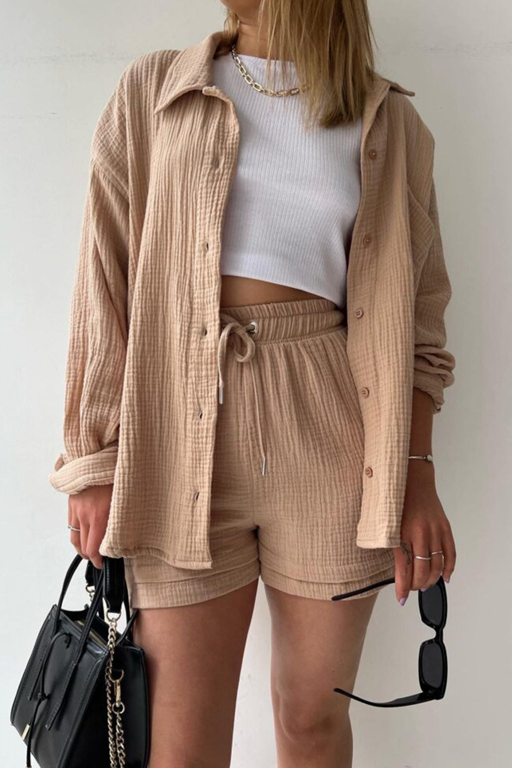 Aurora | Stylish Cardigan and Short Set