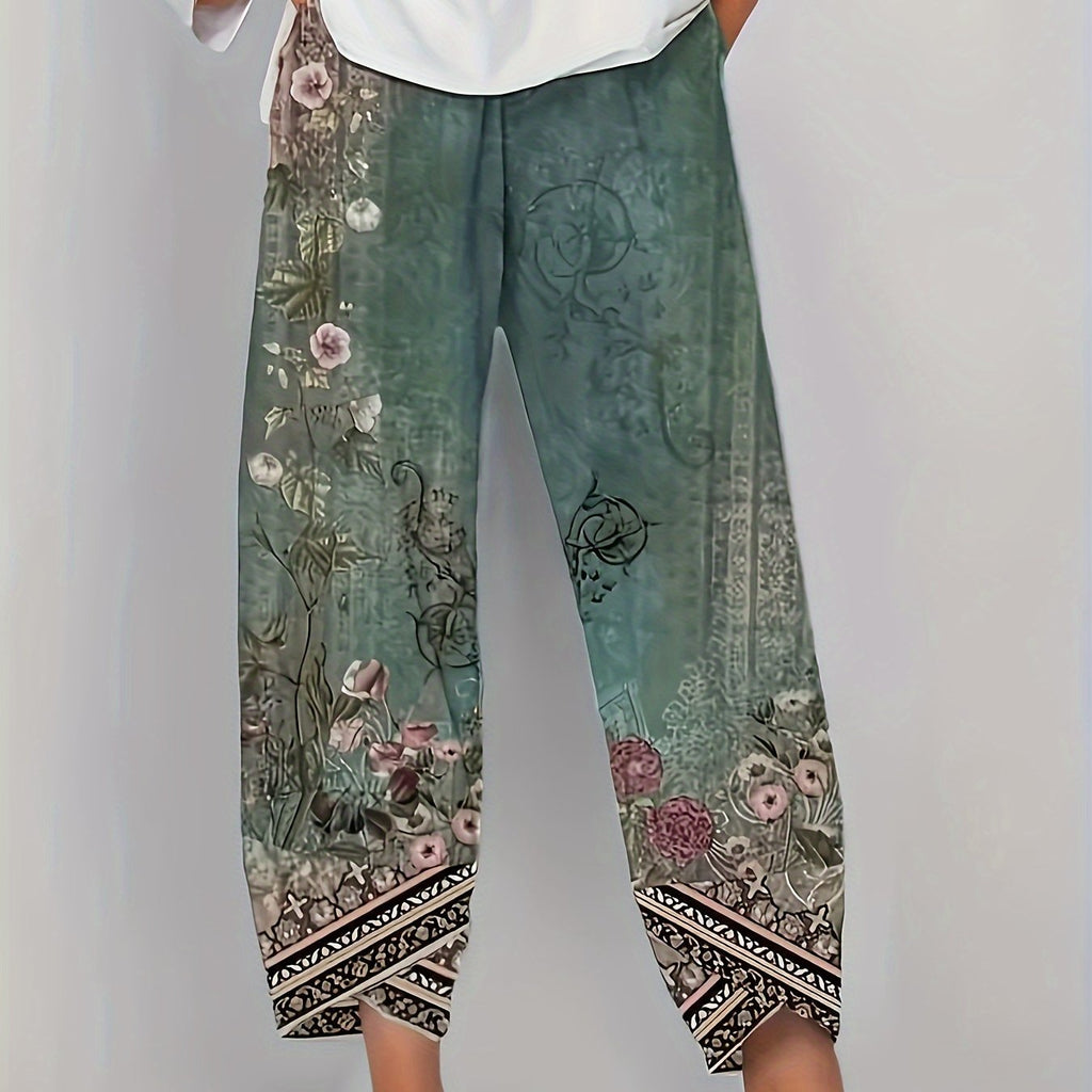 Meredith | Botanical Cropped Pants