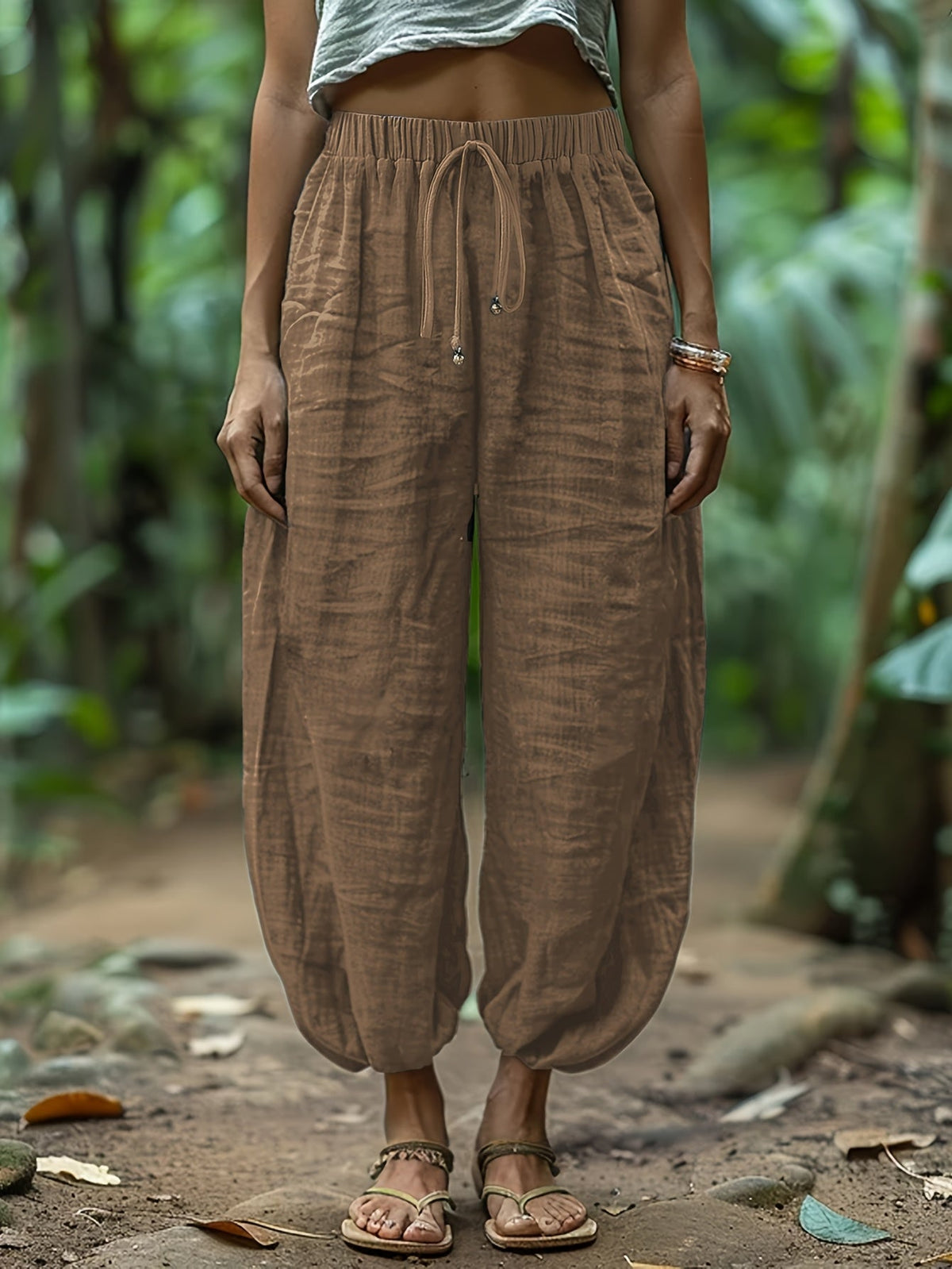 Marjorie | Relaxed Drawstring Lantern Pants