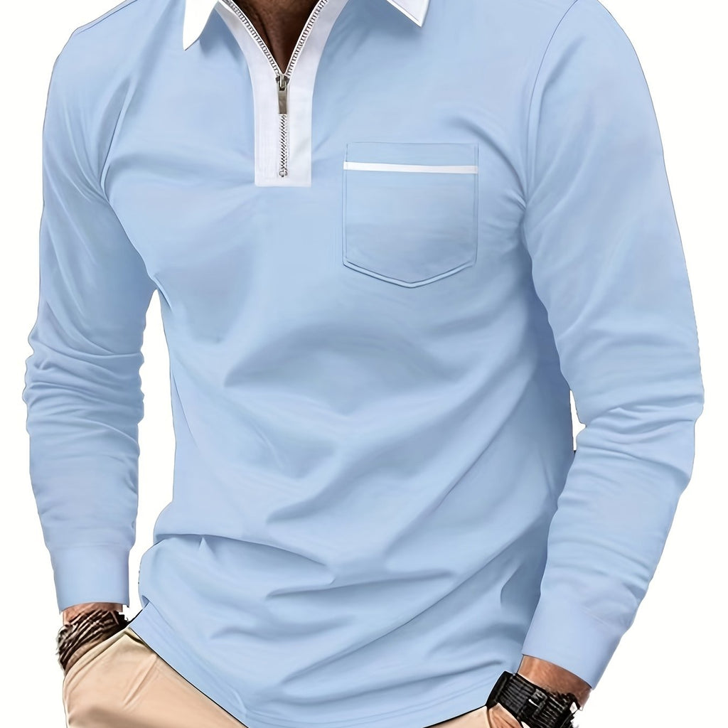 Curtis | Refined Zip-Collar Polo Shirt