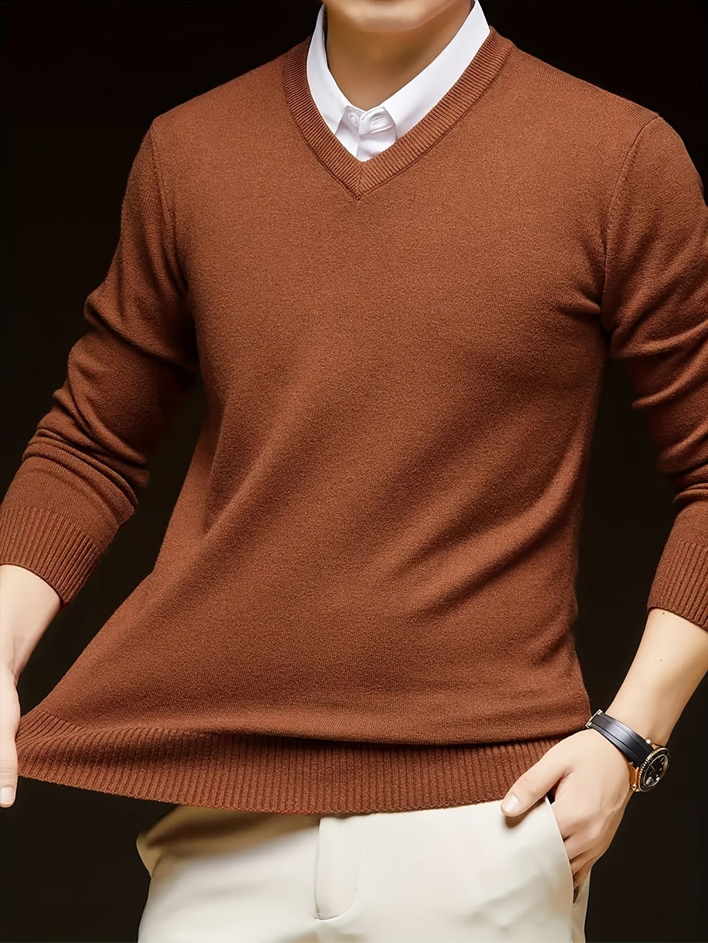 Hugh | Refined V-Neck Sweater
