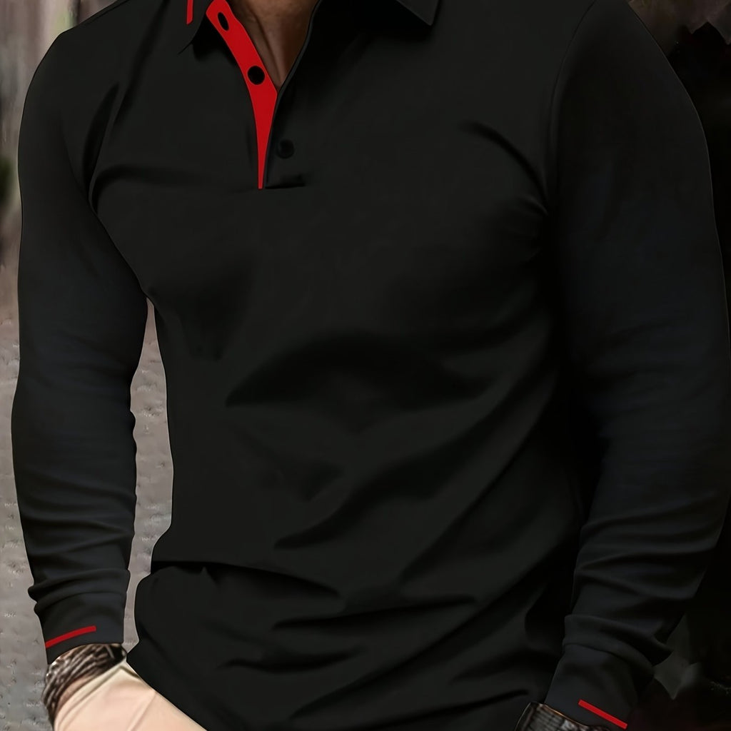 Dalton | Refined Long-Sleeve Polo Shirt