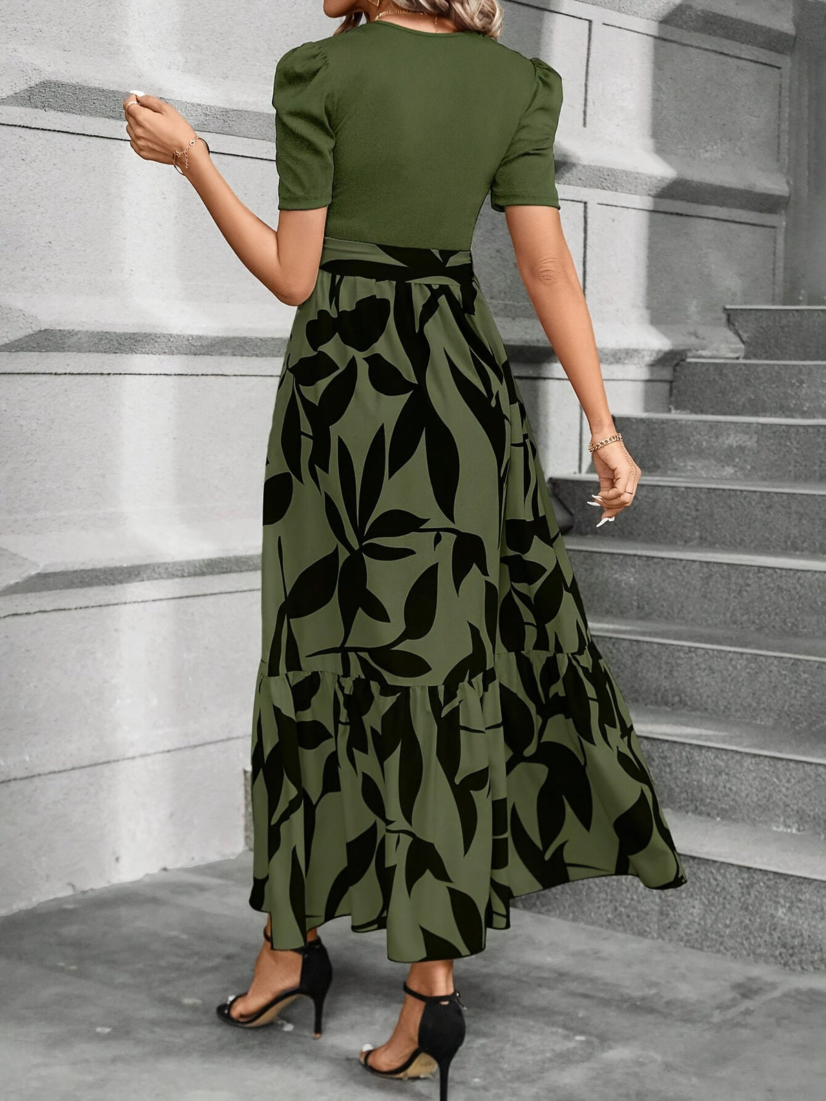 Helena | Printed Tiered Maxi Dress