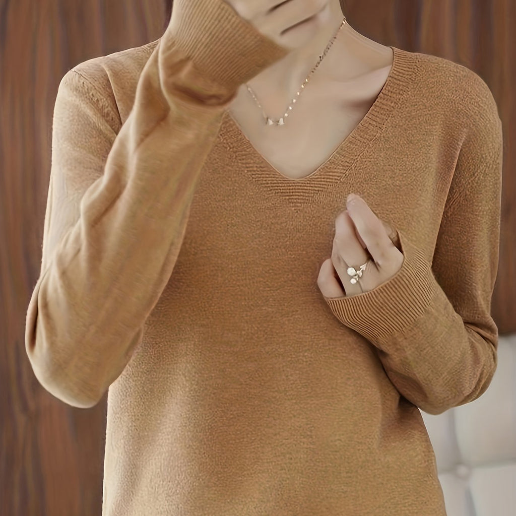 Selene | Soft V-Neck Sweater