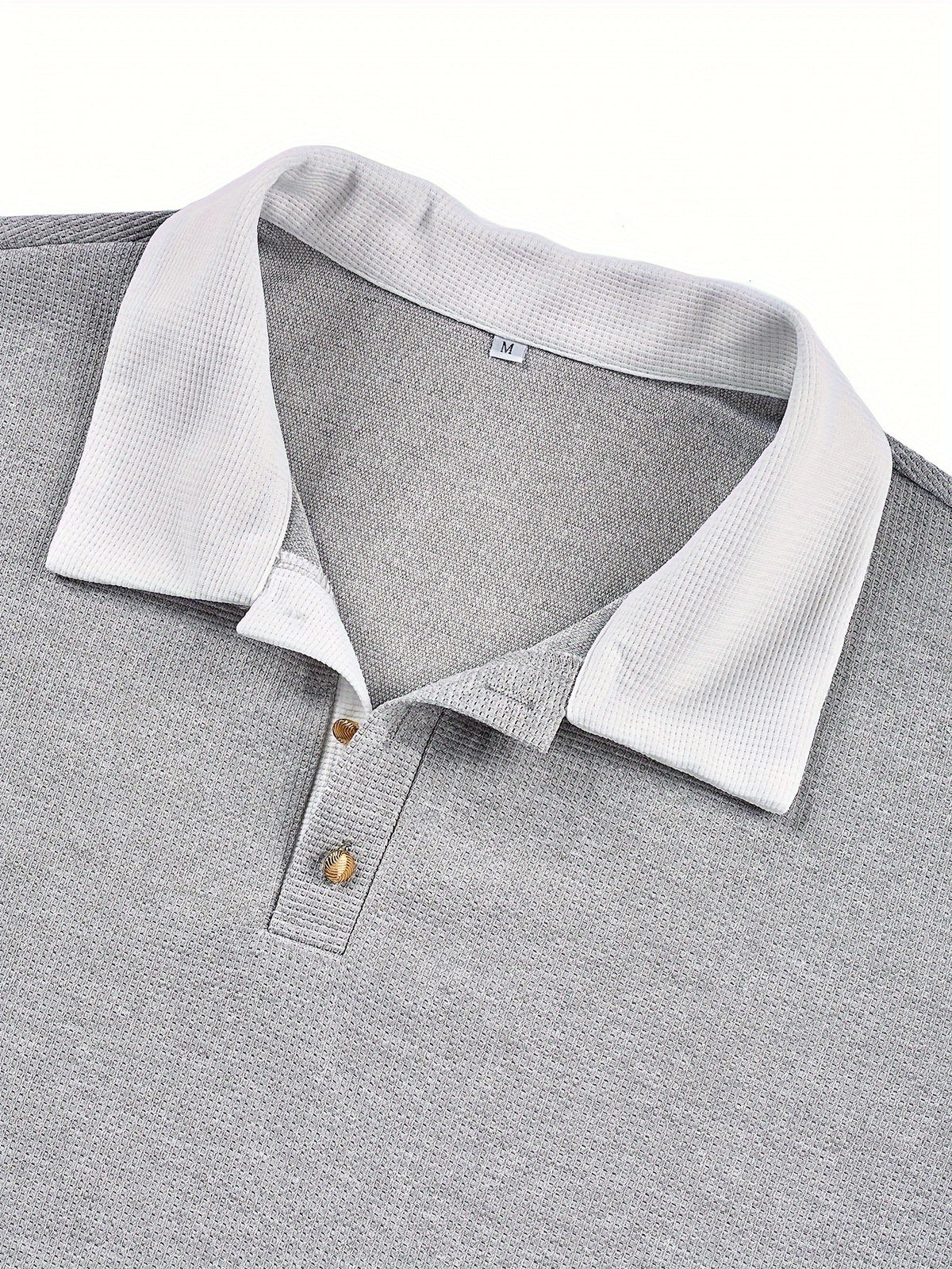 Gareth | Textured Long-Sleeve Polo Shirt